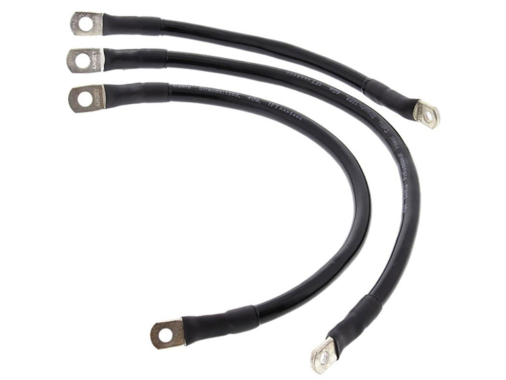 Battery Cable Kit - Black. Fits Dyna 2004-2009 - All Balls Racing