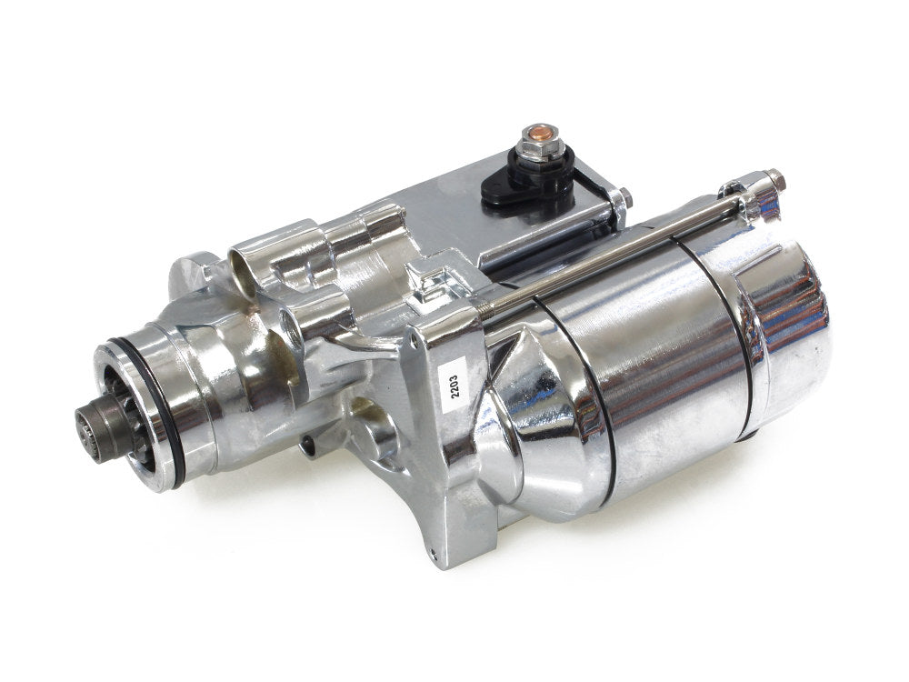 1.4kw Starter Motor - Chrome. Fits Softail 2007-2017, Dyna 2006-2017 & Touring 2007-2016 - All Balls Racing