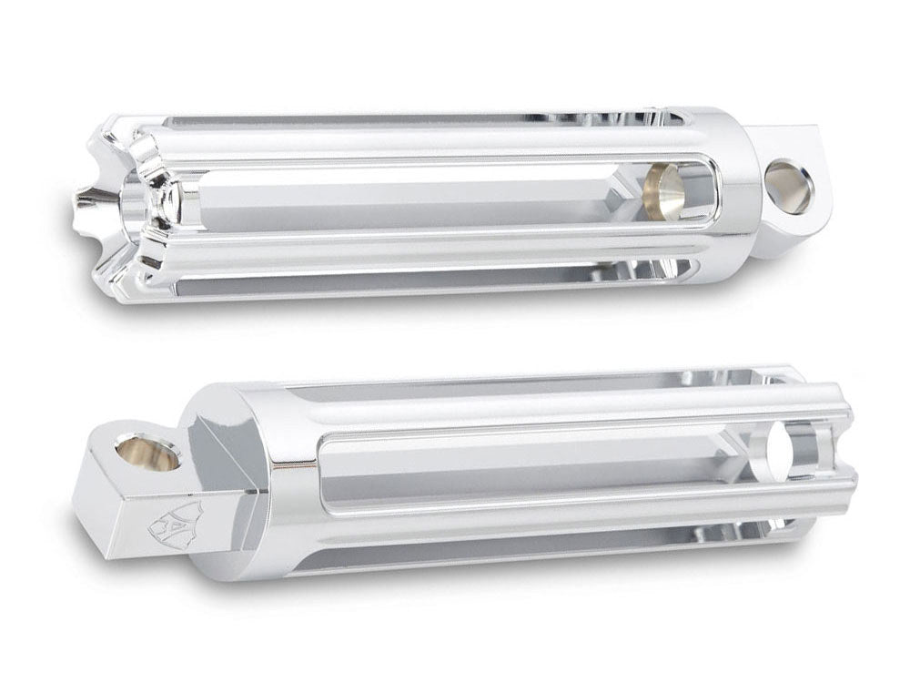 10-Gauge Footpegs - Chrome. - Arlen Ness