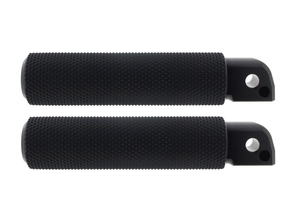 Knurled Fusion Footpegs - Black. Fits Softail 2018up Rear Passenger - Arlen Ness
