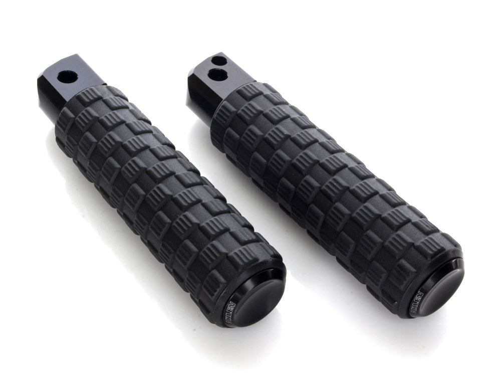 Air Trax Footpegs - Black. Fits Softail 2018up Rear Passenger - Arlen Ness