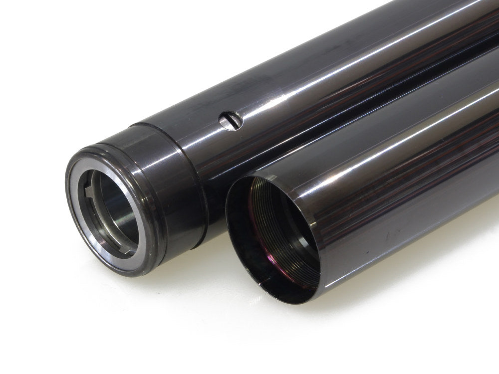 Fork Tubes - Black. Stock Length. Fits Softail 2018up. - Arlen Ness
