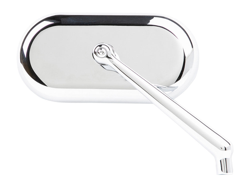 Forged Oval Mirror - Chrome. Fits Right. - Arlen Ness