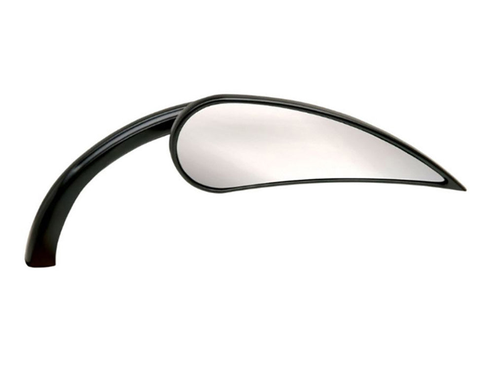 Rad II Teardrop Mirror - Black. Fits Right. - Arlen Ness