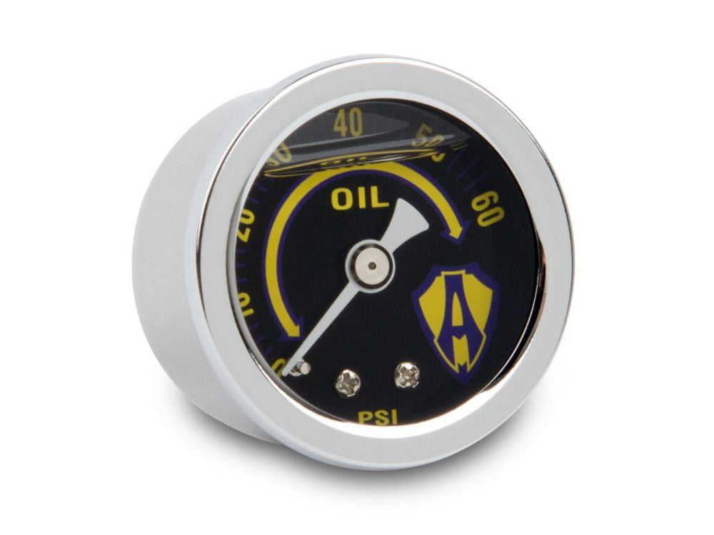 Replacement Oil Pressure Gauge. 1-1/2in. - Chrome. - Arlen Ness