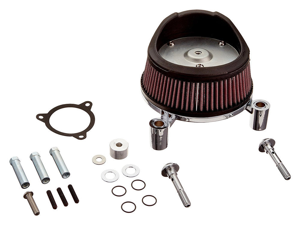 Stage 1 Big Sucker Air Cleaner Kit - Chrome. Fits Touring 2014-2016 with Throttle-by-Wire. - Arlen Ness