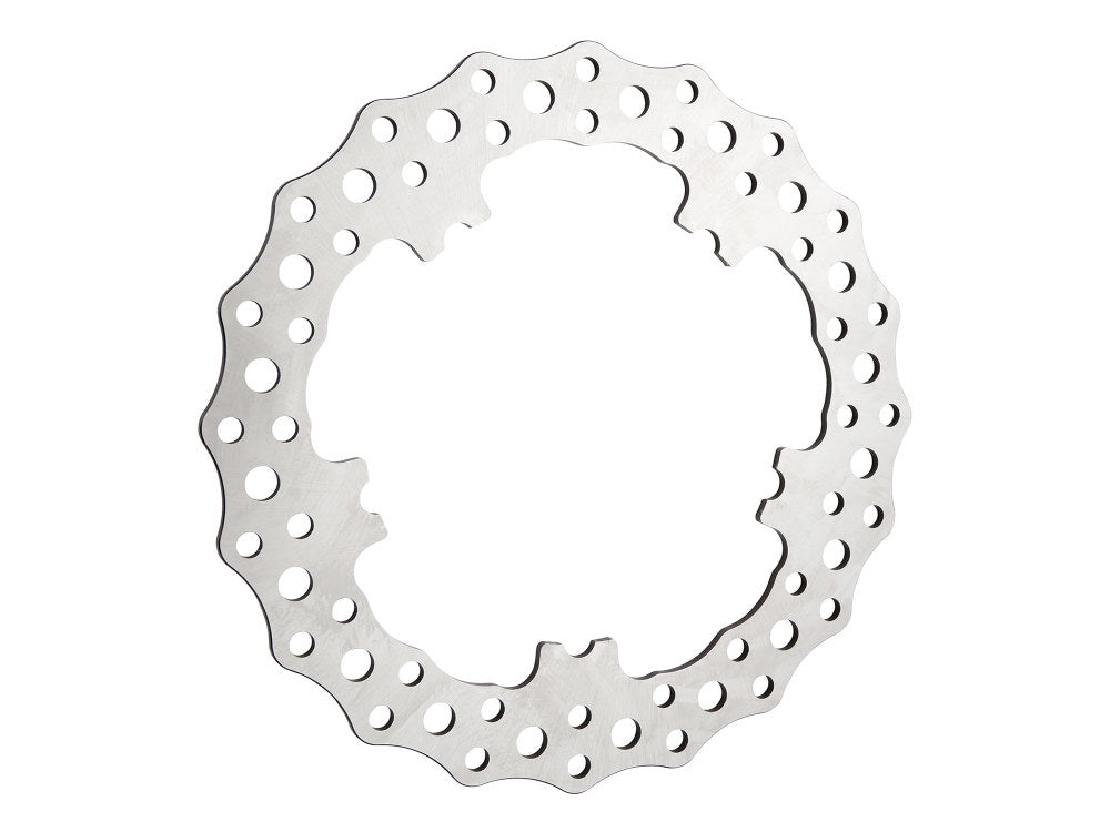 11.8in. Front Jagged Disc Rotor - Stainless Steel. Fits V-Rod & Dyna 2006-2017 Models with OEM Cast Wheel. - Arlen Ness
