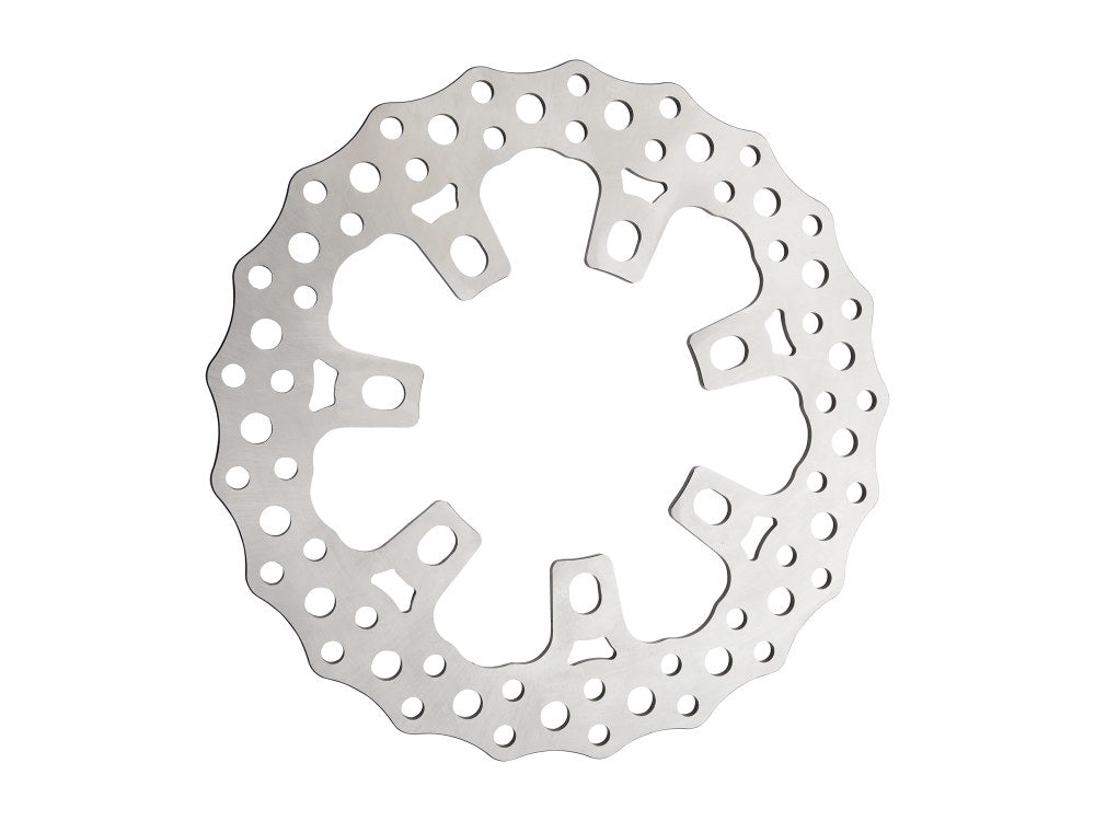 11.8in. Front Jagged Disc Rotor - Stainless Steel. Fits Touring 'Limited' Models 2020-2023 with OEM Wheel. - Arlen Ness