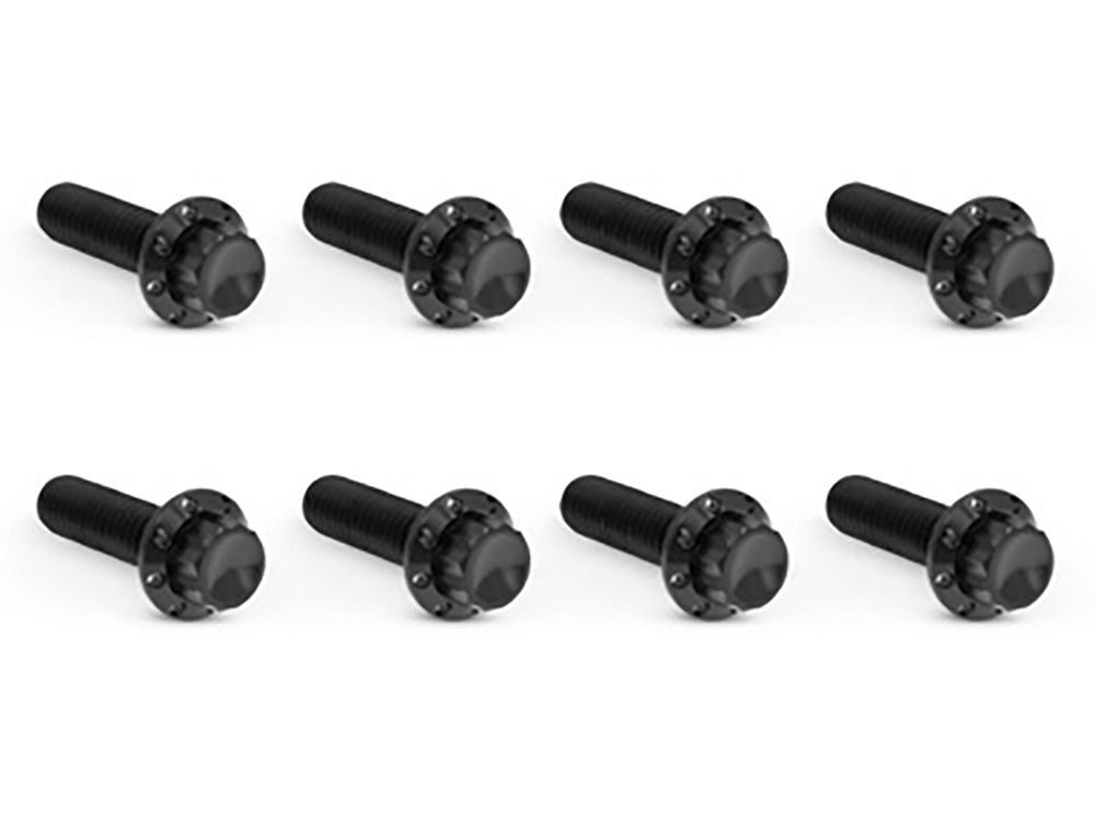 Titanium 12-Point Transmission Trap Door Cover Bolt Kit - Black. Fits Touring 2017up & Softail 2018up - Arlen Ness