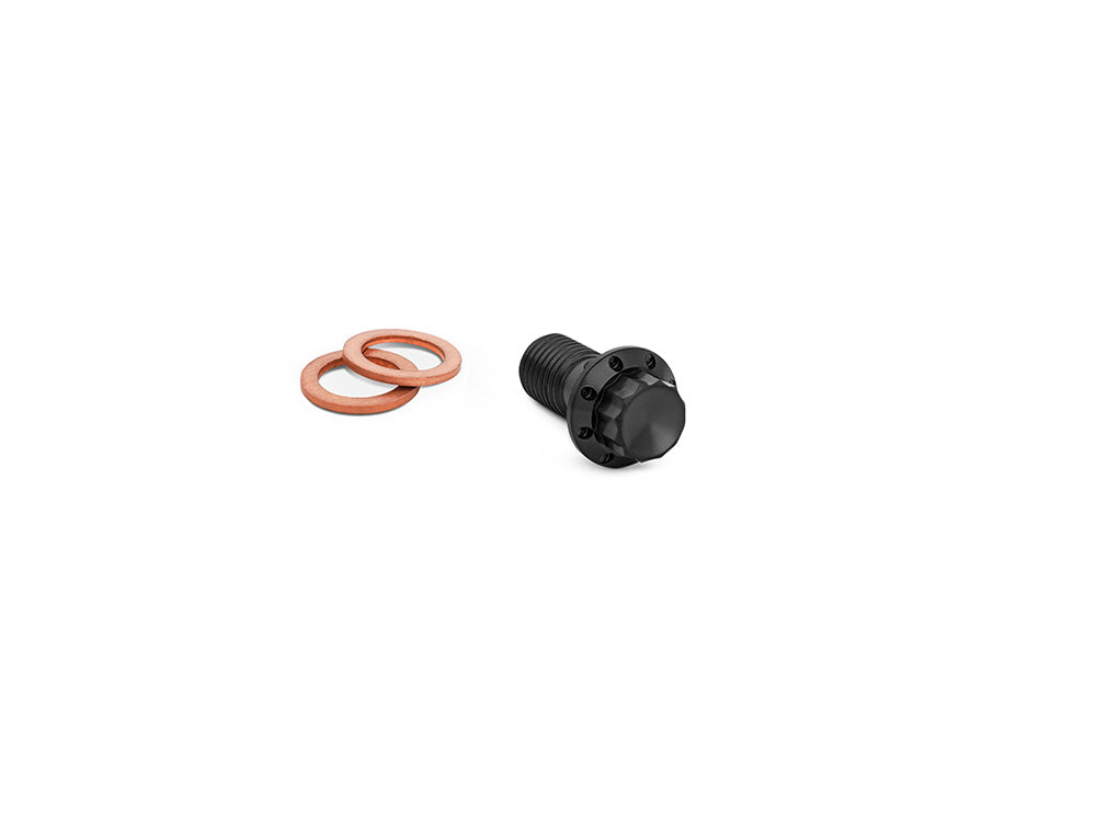 Titanium 12-Point 10mm M10 x 1.25 Banjo Bolt - Black - Arlen Ness