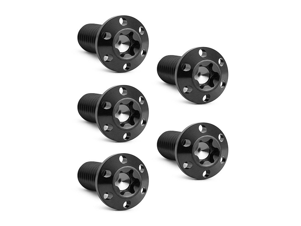 Titanium Rear Disc Rotor Bolts - Black. Fits H-D Big Twin 1997up & Sportster 1997-2021 - Arlen Ness