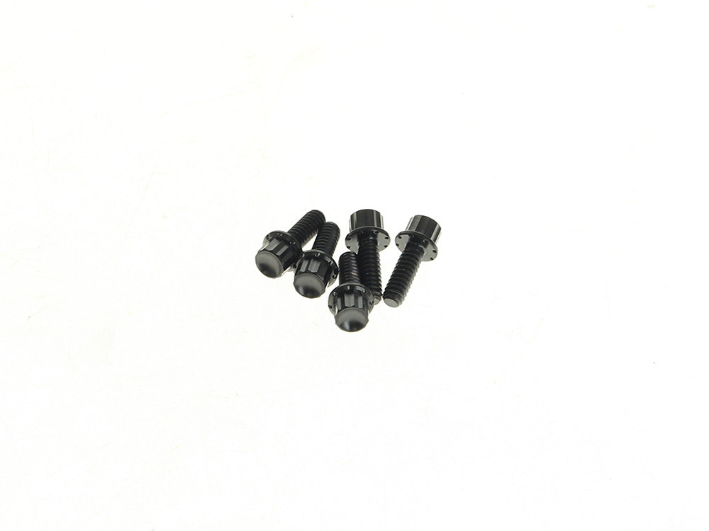 Titanium 12-Point Derby Cover Bolt Kit - Black. Fits Softail 2018up - Arlen Ness