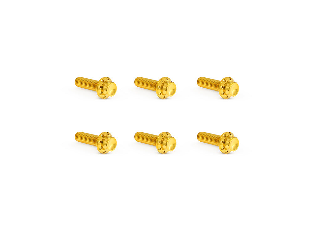 Titanium 12-Point Transmission Top Cover Bolt Kit - Gold. Fits Softail 2007-2024, Most Touring 2007-2024 & Dyna 2006-2017 - Arlen Ness