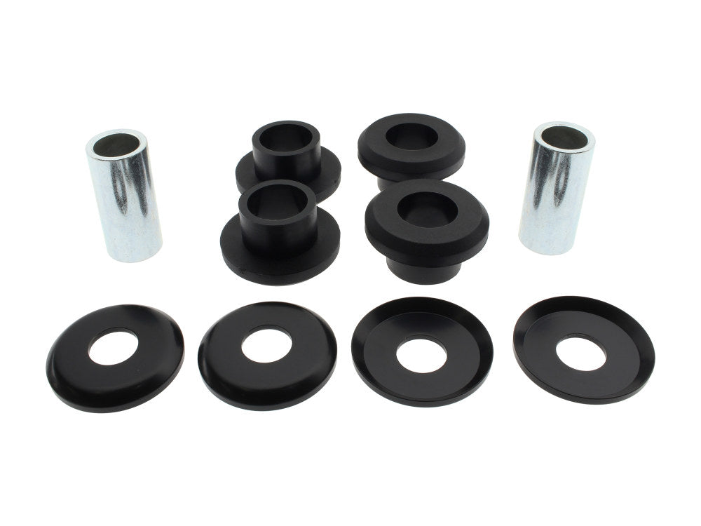 Heavy Duty Polyurethane Handlebar Damper Kit - Black. Fits Touring 1984up. - Arlen Ness