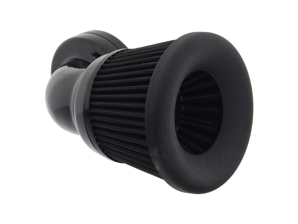 Velocity 90° Air Cleaner Kit - Black. Fits Touring 2008-2016, Softail 2016-2017, CVO Softail 2011-2017 & Dyna Low Rider S 2016-2017 with Throttle-by-Wire - Arlen Ness