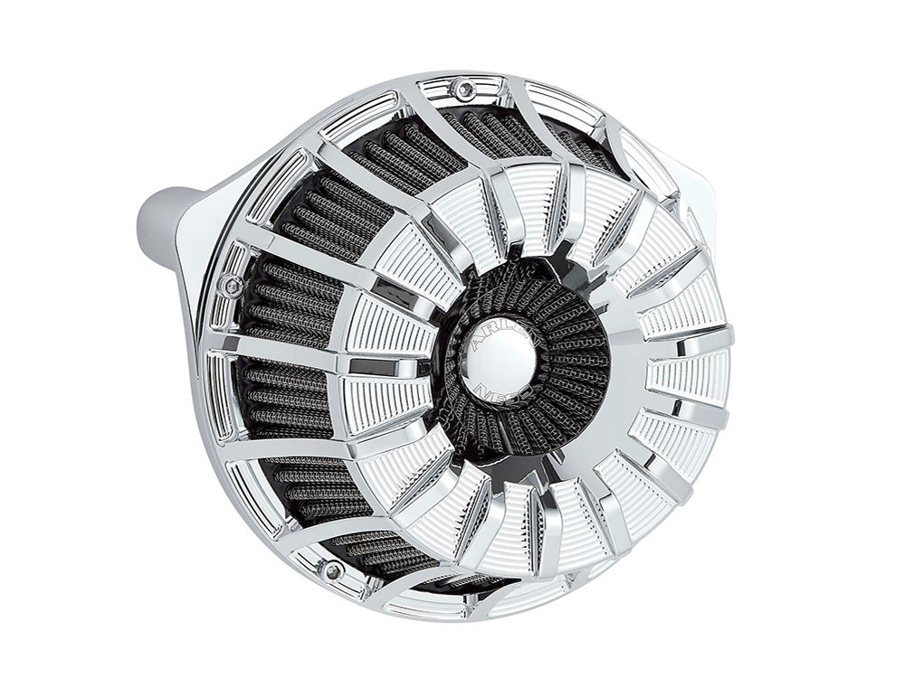 15-Spoke Air Cleaner Kit - Chrome. Fits CVO Touring 2023up, Street Glide & Road Glide 2024up, Touring 2025up & Softail 2025up - Arlen Ness
