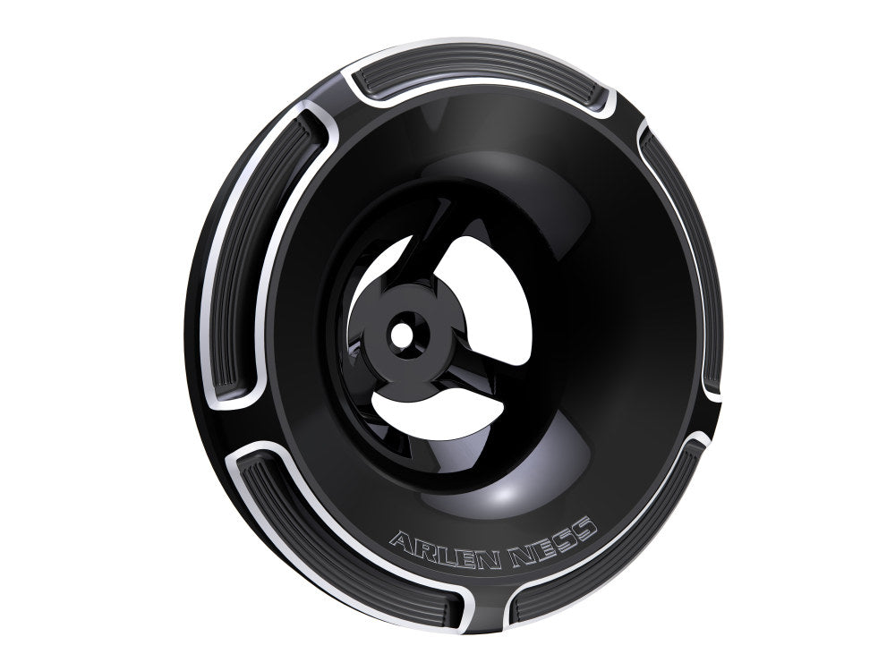 65° & 95° Velocity Beveled Air Filter Cover - Black - Arlen Ness