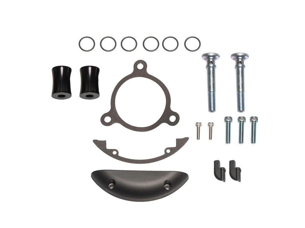 Inverted Air Cleaner Hardware Kit - Black. Fits Touring 2008-2016, Softail 2016-2017, CVO Softail 2011-2017 & Dyna Low Rider S 2016-2017 with Throttle-by-Wire - Arlen Ness