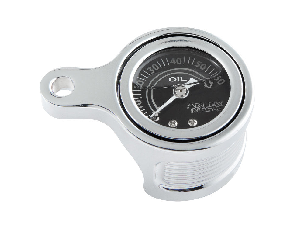 Method Oil Pressure Gauge - Chrome. Fits Milwaukee-Eight 2017up. - Arlen Ness