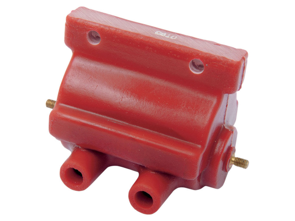 Ignition Coil - Red. Fits Big Twin 1983-1999 & Sportster 1983-2003. - Andrews Products