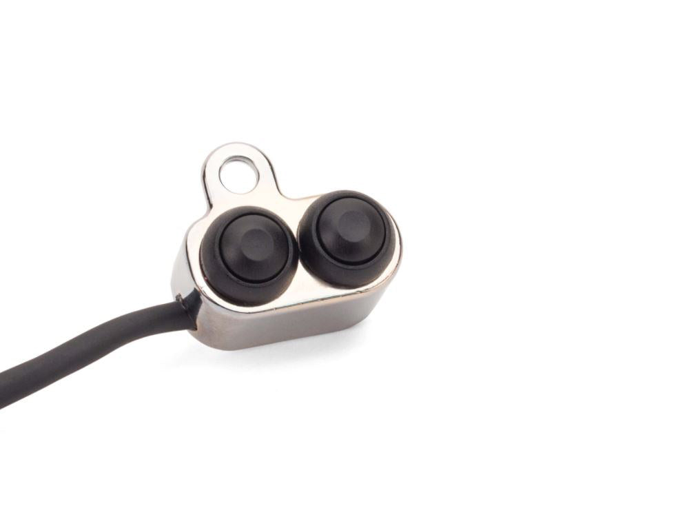 Handlebar Control Switch - Chrome. Fits Bikes with Air Suspension. - Arnott Motorcycle Air Suspension
