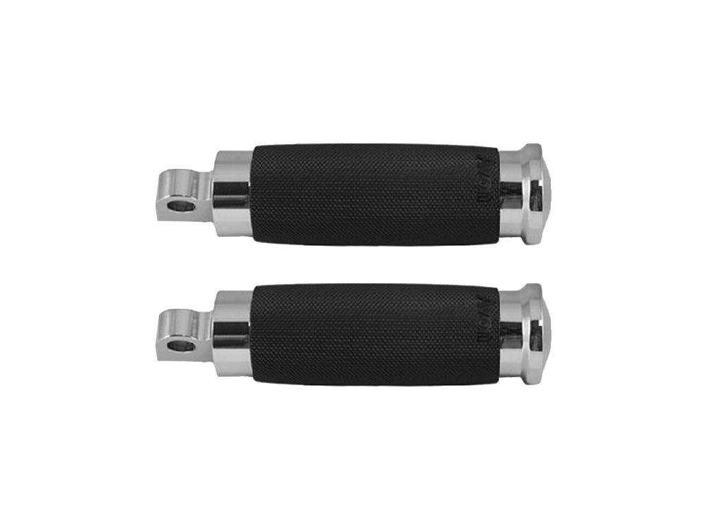 Custom Contour Footpegs - Chrome. Fits H-D. - Avon Grips