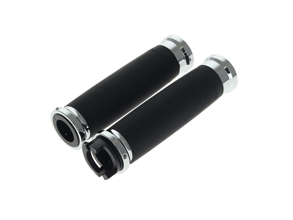 Custom Contour Handgrips - Chrome. Fits Indian Scout 2015-2024 - Avon Grips