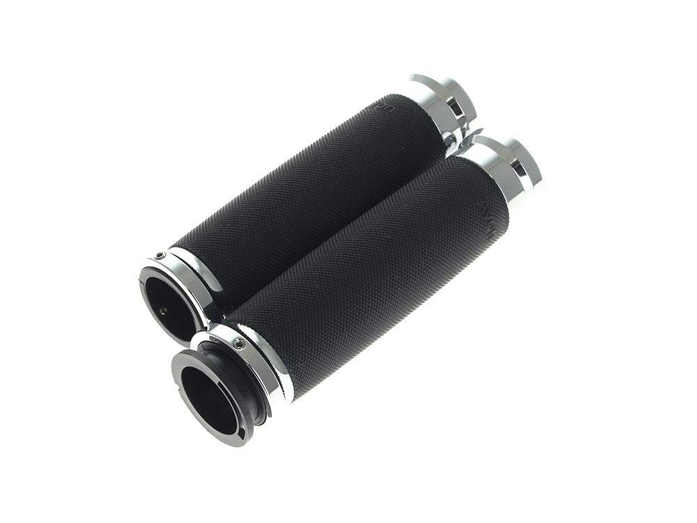 Custom Contour Handgrips - Chrome. Fits Indian Touring Bikes 2018up - Avon Grips