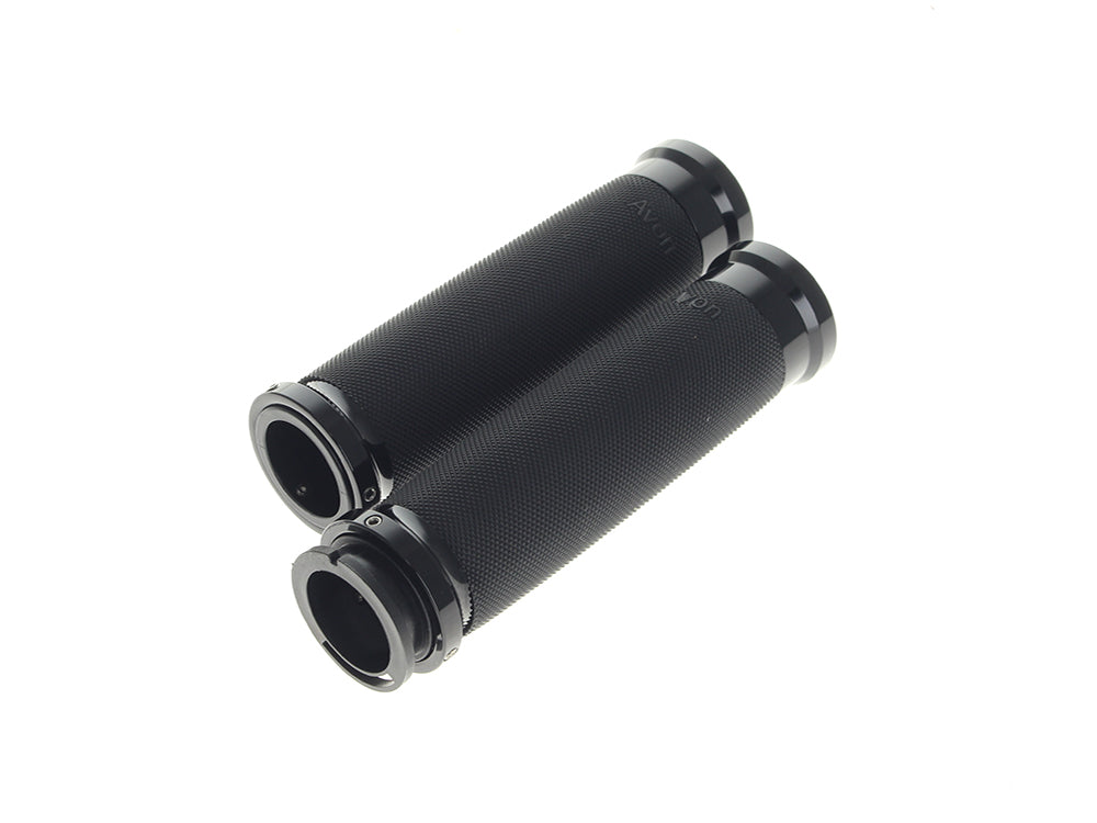 Custom Contour Handgrips - Black. Fits Indian Touring Bikes 2018up - Avon Grips