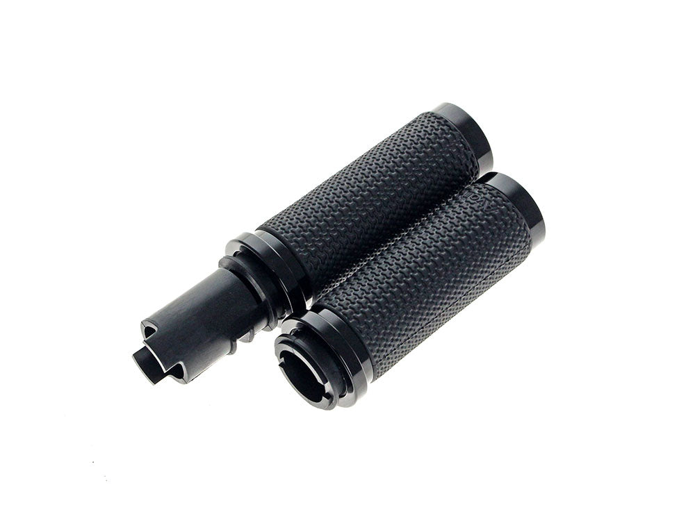 Large Memory Foam Handgrips - Black. Fits CVO Touring 2023up, Street Glide & Road Glide 2024up, Touring 2025up & Softail 2025up - Avon Grips