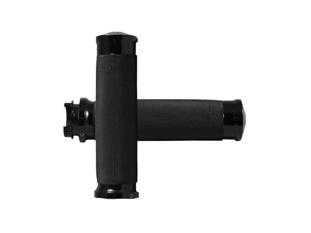 Custom Contour Handgrips - Black. Fits Various Metric Models. - Avon Grips