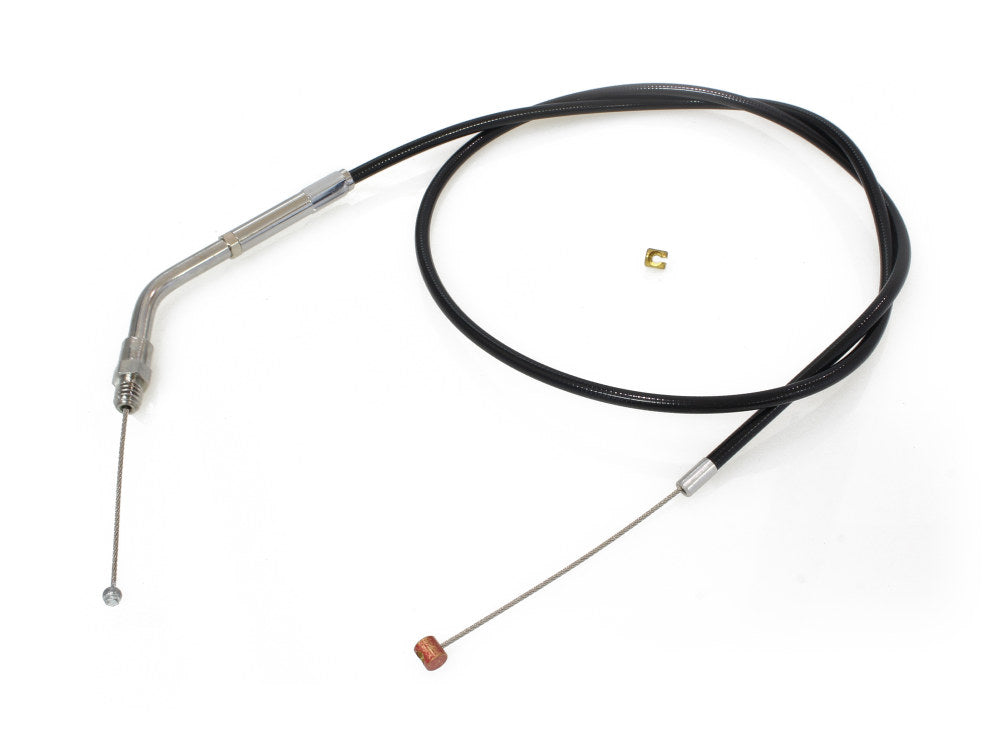 32in. Long Black Vinyl Throttle Cable. Fits Sportster 1988-1995 - Barnett Clutches