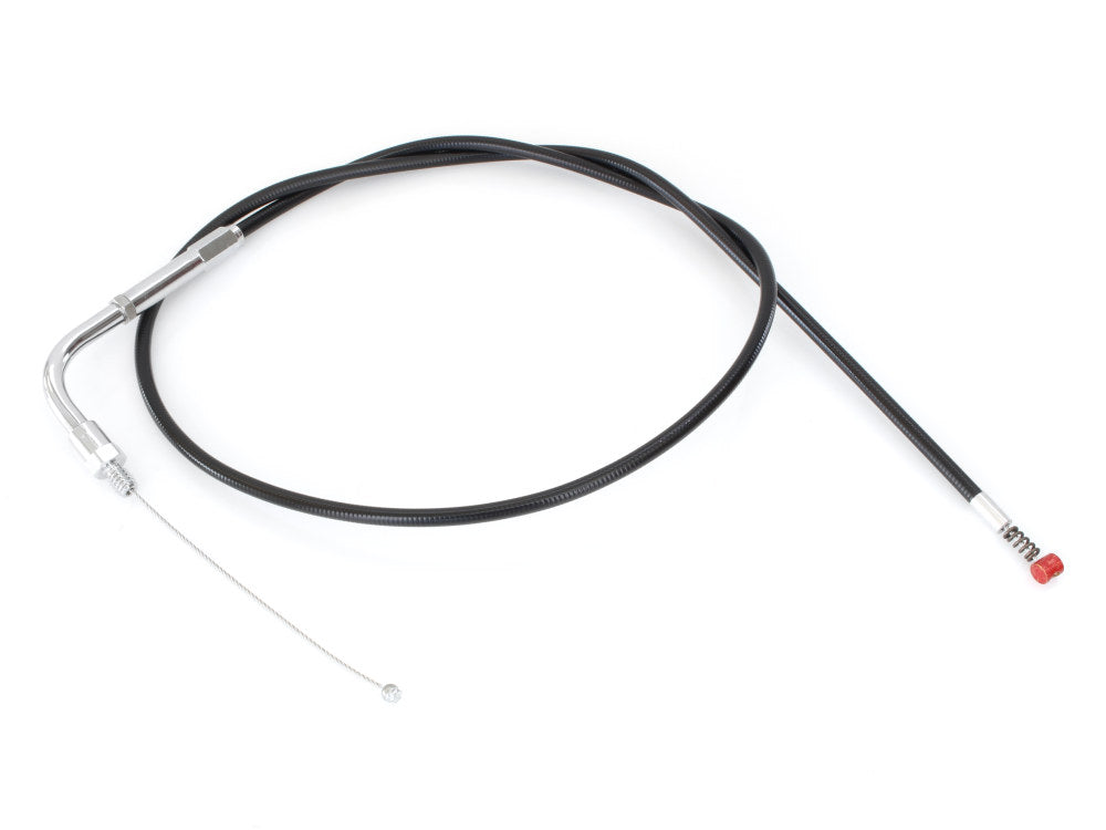 32in. Long Black Vinyl Idle Cable. Fits Big Twin 1990-1995 - Barnett Clutches