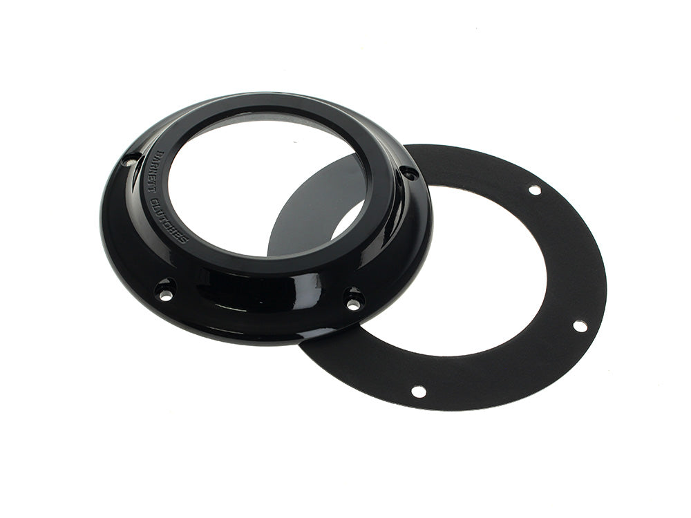 Scorpion Series Clear Derby Cover - Black. Fits Touring 2016up - Barnett Clutches