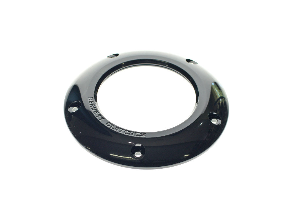 Scorpion Series Clear Derby Cover - Black. Fits Softail 2018up - Barnett Clutches