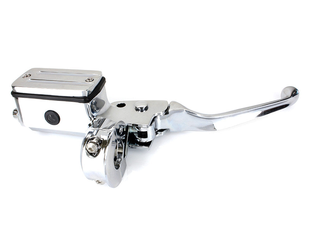 Front Brake Master Cylinder - Chrome. Fits Big Twin & Sportster 1982-1995 Models with Single Disc Rotor. - Rollies Speed Shop