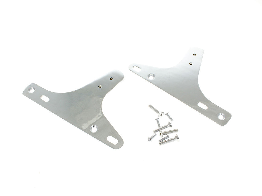 Sissy Bar Side Straps - Chrome. Fits FLH 1958-1984 - Rollies Speed Shop