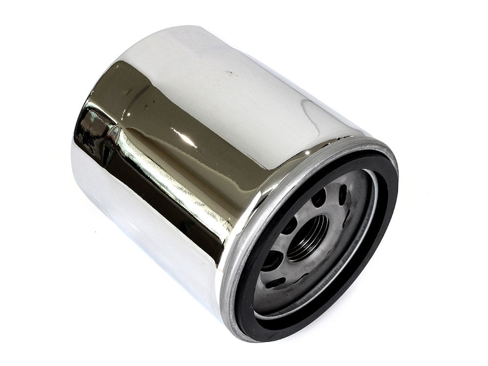 Oil Filter - Chrome. Fits Twin Cam 1999-2017 & Milwaukee-Eight 2017up. - Rollies Speed Shop