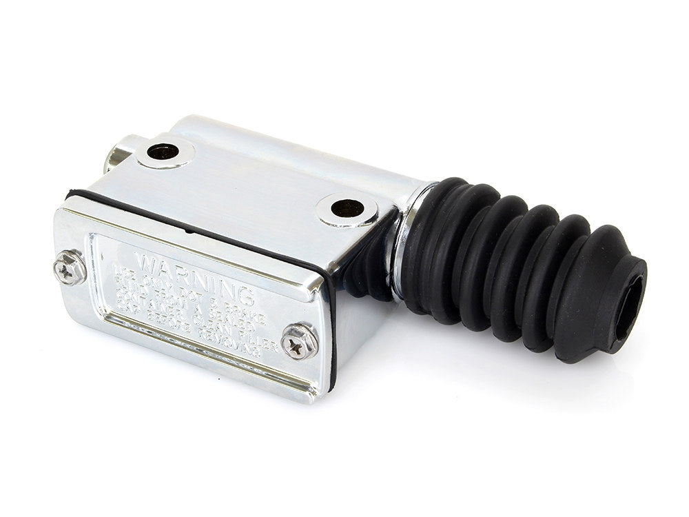 Rear Brake Master Cylinder - Chrome. Fits FLST 1986-1987 & Sportster 1982-1987. - Rollies Speed Shop