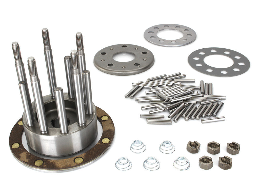 5 Stud Clutch Hub with Long Rollers. Fits 4Spd Big Twin 1936-1984 with Original H-D Dry Clutch - Rollies Speed Shop