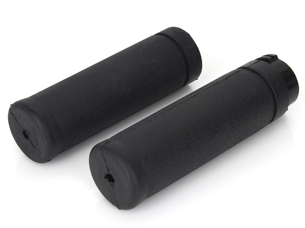 OEM Style Handgrips with Black Rubber. Fits H-D with Throttle Cable. - Rollies Speed Shop