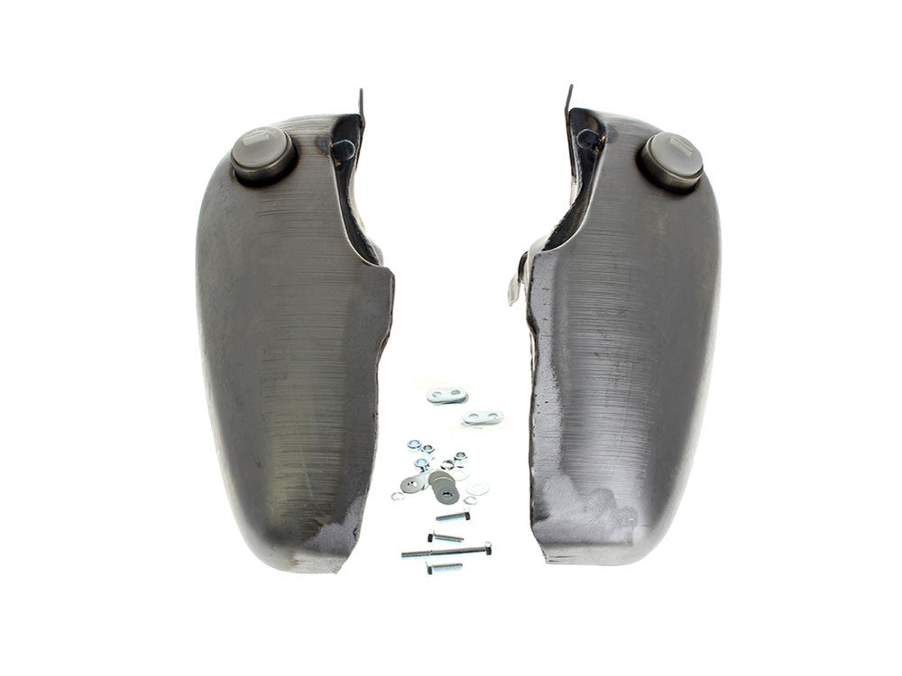 3.5 Gallon Fuel Tank with provision for OEM Cam-Style Fuel Caps. Fits Big Twin 1936-Early 1984. - Rollies Speed Shop