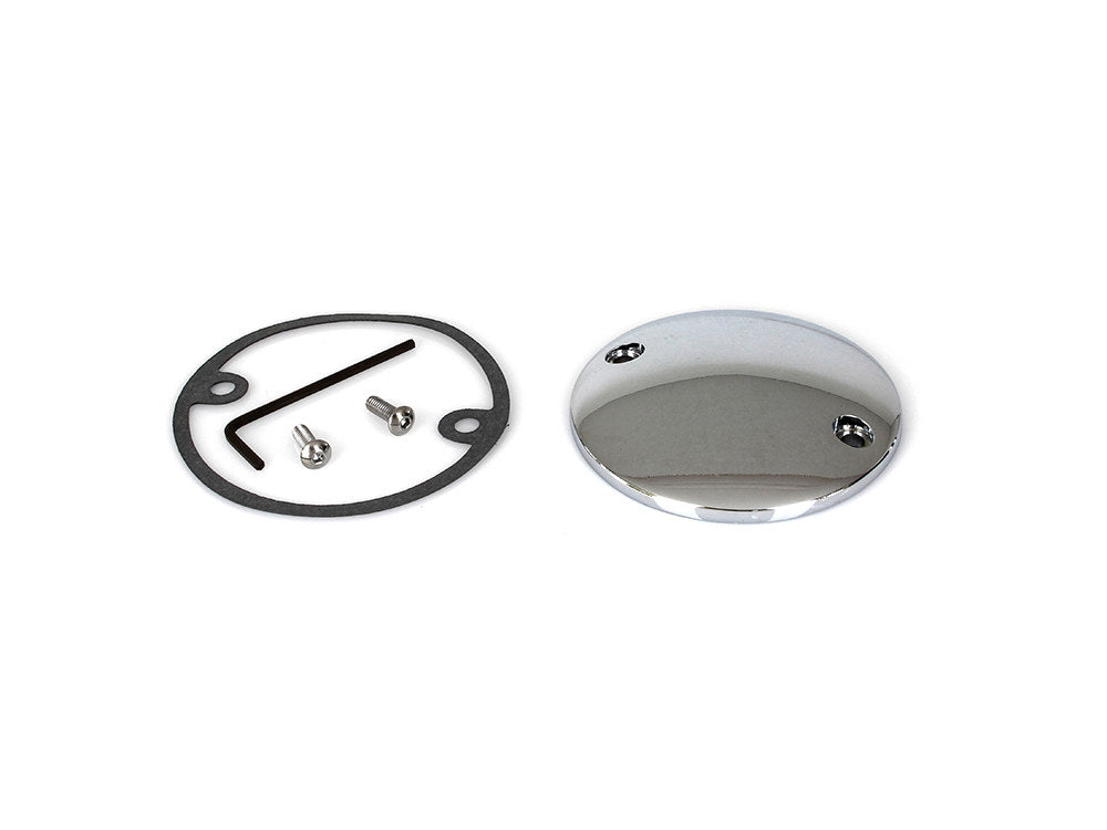 Points Cover - Chrome. Fits Big Twin 1970-1999 & Sportster 1971-2021. - Rollies Speed Shop