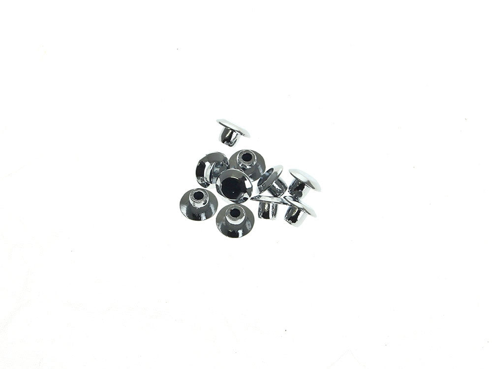 1/4in. (6mm) Hole Plugs - Chrome. Sold as a Pack of 10. - Rollies Speed Shop