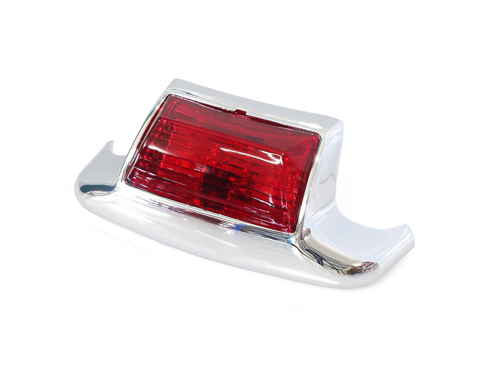 Rear Fender Tip Light with Red Lens. Fits most FL H-D 1980-1999. - Rollies Speed Shop