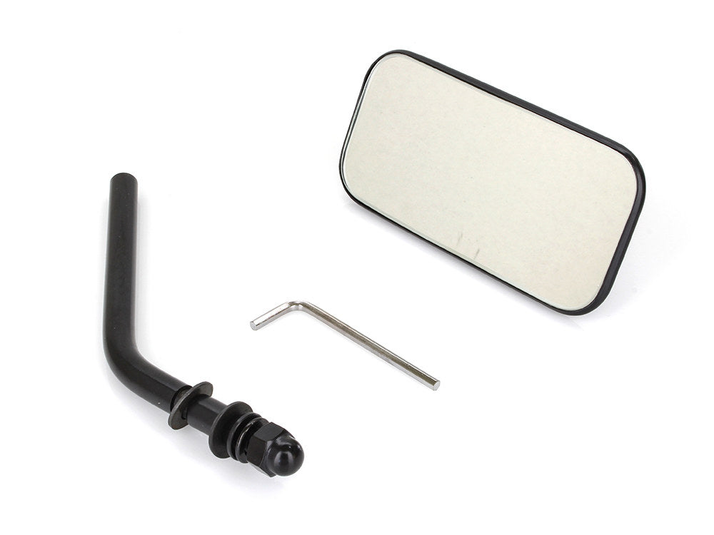 Rectangular Mirror - Black. Fits Left or Right. - Rollies Speed Shop