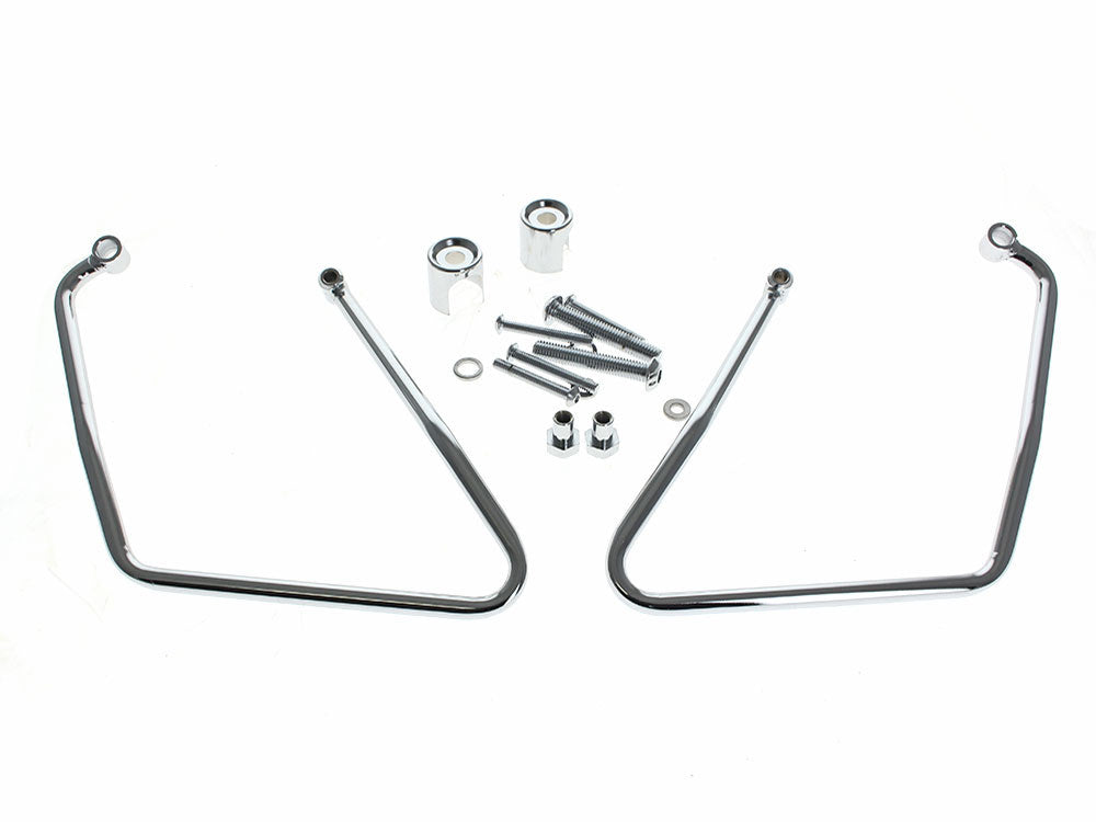 Saddlebag Supports - Chrome. Fits Sportster 1994-2003 - Rollies Speed Shop
