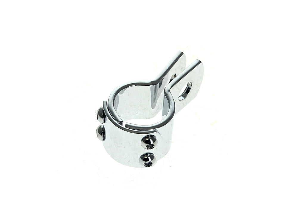 Three Piece Frame Clamp with 1-1/4in. Clamping - Chrome - Rollies Speed Shop