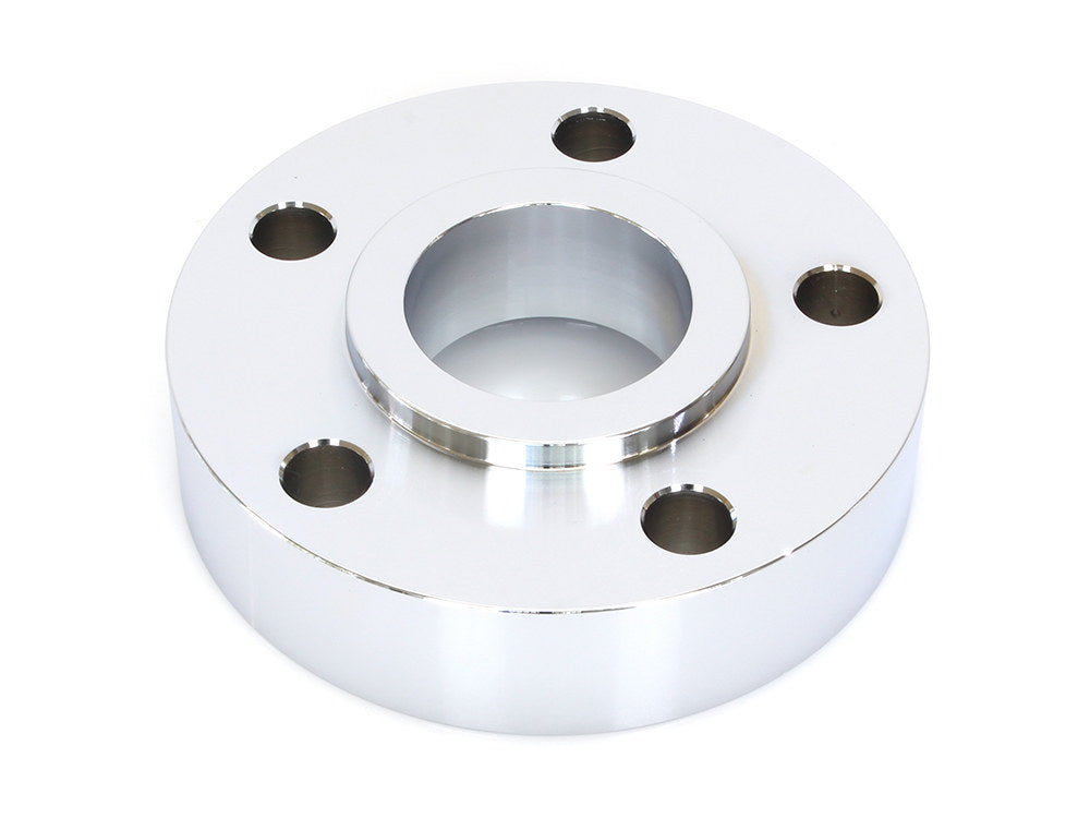 1in. Pulley Spacer with Lip. Fits H-D 2000up Wheels. Chrome. - Rollies Speed Shop