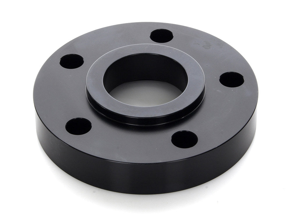 3/4in. Pulley Spacer with Lip. Fits H-D 2000up Wheels. Gloss Black. - Rollies Speed Shop